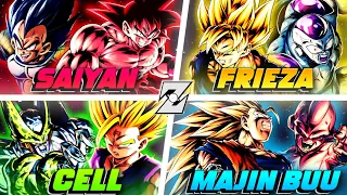 Using EVERY DBZ Saga Team in PvP! (Dragon Ball LEGENDS)