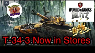 T-34-3 Now in Stores in WOTB