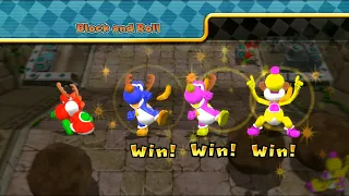 Mario Party 9 DK's Jungle Ruins - Yoshi vs Wario vs Luigi vs Peach