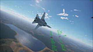 War Thunder SIM VR - MiG-29 vs F-14 Dogfight