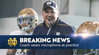 Al Golden Mic'd Up (Use This Drill to Get More Tackles!) | Notre Dame Football