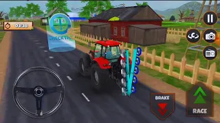 Real Tractor Farming Games 3D I part 1 I tractor game play I andorid game