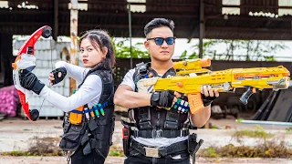 LTT Films : S.E.A.L X Nerf Guns Fight Crime Group Rocket Mask Revenge Female warrior Nerf War