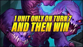 1 Unit Only on Turn 7 and Then Win The Game | Dogdog Hearthstone Battlegrounds