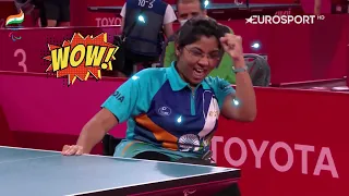 Highlights by @EurosportIN: Indian Para #TableTennis Player Ms. Bhavinaben