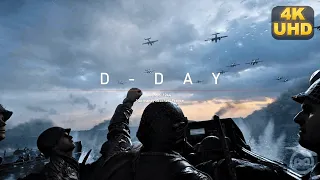 D-DAY 1944 Normandy Beaches - 4K ULTRA REALISTIC GRAPHICS GAMEPLAY - CALL OF DUTY WW2