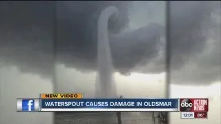 EXTREME WEATHER - Waterspout in Tampa Bay