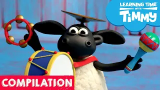 Sound and Music Episodes | Learning Time with Timmy Compilation | Learn English for Kids