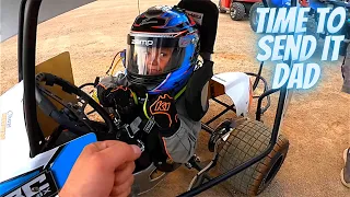 Pure EXCITEMENT! Chase drives the wheels off @ Doe Run Raceway | Kart Racing Night #7 #thenashinator