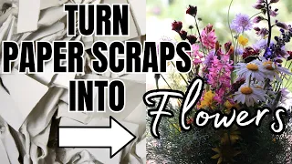 Recycle Paper Scraps! DIY Plantable Seed Paper Flowers