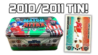 OPENING A *10* YEAR OLD MATCH ATTAX TIN!! | MATCH ATTAX 2010/11 - TIN OPENING!! (ARSHAVIN LE!!)