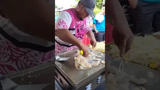 Teppanyaki in Pohnpei #deliciousfood #food #micronesia #pohnpei #shrimp #rice #chef