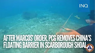 After President’s order, PCG removes China’s floating barrier in Scarborough Shoal
