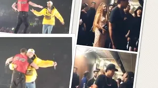 Drake brings out Chris brown and squashes beef & jay z runs up on offset all in Los Angeles downtown