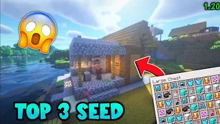 Minecraft pocket edition top 3 God Seed for 1.20 in hindi