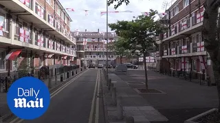 South London estate patriotically emblazoned with 300 England flags