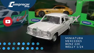 MINIATURA MERCEDES BENZ 220 WELLY 1/24 - COMPRECARSHOP