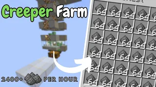 Minecraft 1.20 Creeper XP Farm Tutorial - 2500+ Gunpowders Per Hour