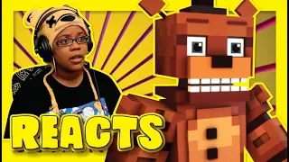 "Follow Me" | Minecraft FNAF Animation by ZAMination Production | Reaction