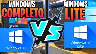 Windows 10 VS Windows 10 Lite  / Cual es Mejor Windows ? / MiniOS /2018