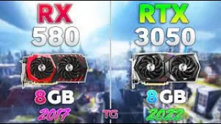 RX 580 vs RTX 3050   ТЕСТ в  10 Играх в 1080p60 FULLHD