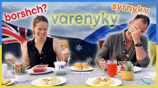 WHAT's wrong with Ukrainian FOOD | foreigners TASTE Ukrainian dishes for the FIRST time | English