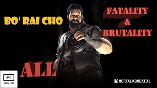 Mortal Kombat XL ► Bo Rai Cho (Bo' Rai Cho) ► Finishing moves [2k HD 60 fps]