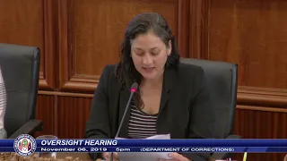 Oversight Hearing - Vice Speaker Telena C. Nelson - November 06, 2019 5pm