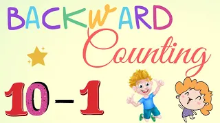 Backward counting 10 - 1 song for kindergarten kids | easy learning with song