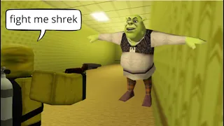 Roblox Shrek in the Backrooms Funny Moments