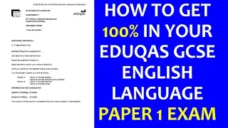 EDUQAS GCSE English Language ALL QUESTIONS Paper 1 Video (Pat & Bruce)