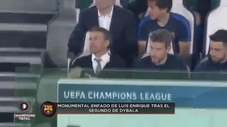Luis Enrique CRAZY ANGRY REACTION TO Dybala Goal Juventus 3 0 FC Barcelona UCL 11 04 2017