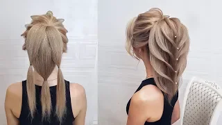 Beautiful hairstyles step by step.Wedding hairstyle.The Tail Of The Fish