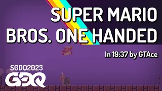 Super Mario Bros. One Handed by GTAce in 19:37 - Summer Games Done Quick 2023