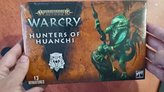 Распаковка Warcry Hunters of Huanchi