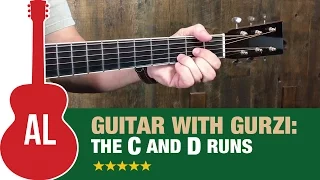 The "C Run" and the "D Run" - Simple Flatpicking Exercises
