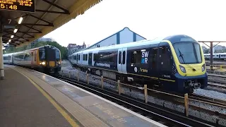 British Rail Class 444 #67133 + Class 455 + Class 377 at Clapham Junction [+ Class 701 #701043]