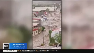 Dramatic video shows flooding in Baja California