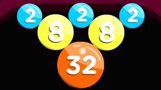 1024 bubble 3d (Score: 7700) 2048, 4K,8k,16k Balls Merge Numbers Gameplay Part 2