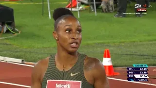 Jasmine Camacho-Quinn Wins 100m Hurdles (12.37) in Rome (June 9, 2022)