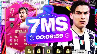 THE MOST BROKEN CARD!! 97 FUTTIES DYBALA 7 MINUTE SQUAD BUILDER!! - FIFA 21 ULTIMATE TEAM