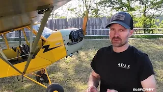 Flying a 1946 airplane from home to work.