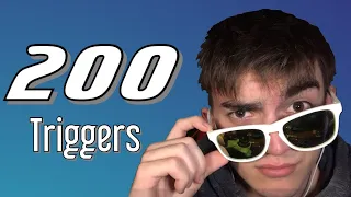 ASMR 200 TRIGGERS IN 2 MINUTES