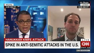 CAA Chief Executive Gideon Falter talks to CNN about radicalisation feeding surging in antisemitism