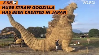 A huge straw Godzilla has been created in Japan!