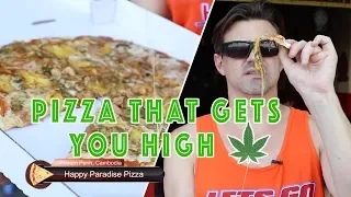 GETTING HIGH OFF "HAPPY PIZZA" | Donnie Does Cambodia