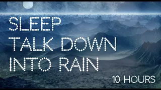 SLEEP TALK-DOWN ⛈ HEAVY RAIN 💧 10 HOURS ⛈ Relax the body, quiet the mind, and fall asleep easily.