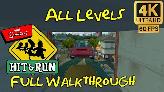 The Simpsons: Hit & Run Full Walkthrough All Levels 4K Ultra 60 fps