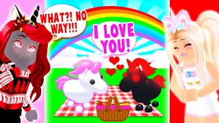 My UNICORN Went On A DATE With My BEST FRIENDS UNICORN In Adopt Me! (Roblox)