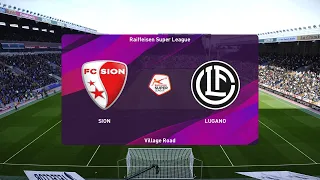 PES 2020 | Sion vs Lugano - Raiffeisen Super League | 19/07/2020 | 1080p 60FPS